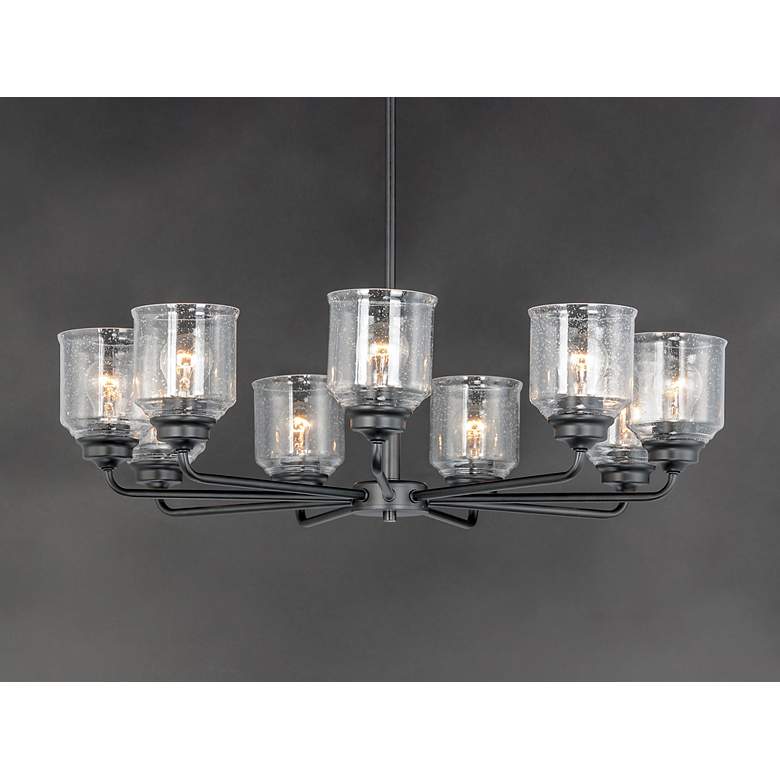 Image 5 Maxim Acadia 32" Wide Black 8-Light Chandelier more views