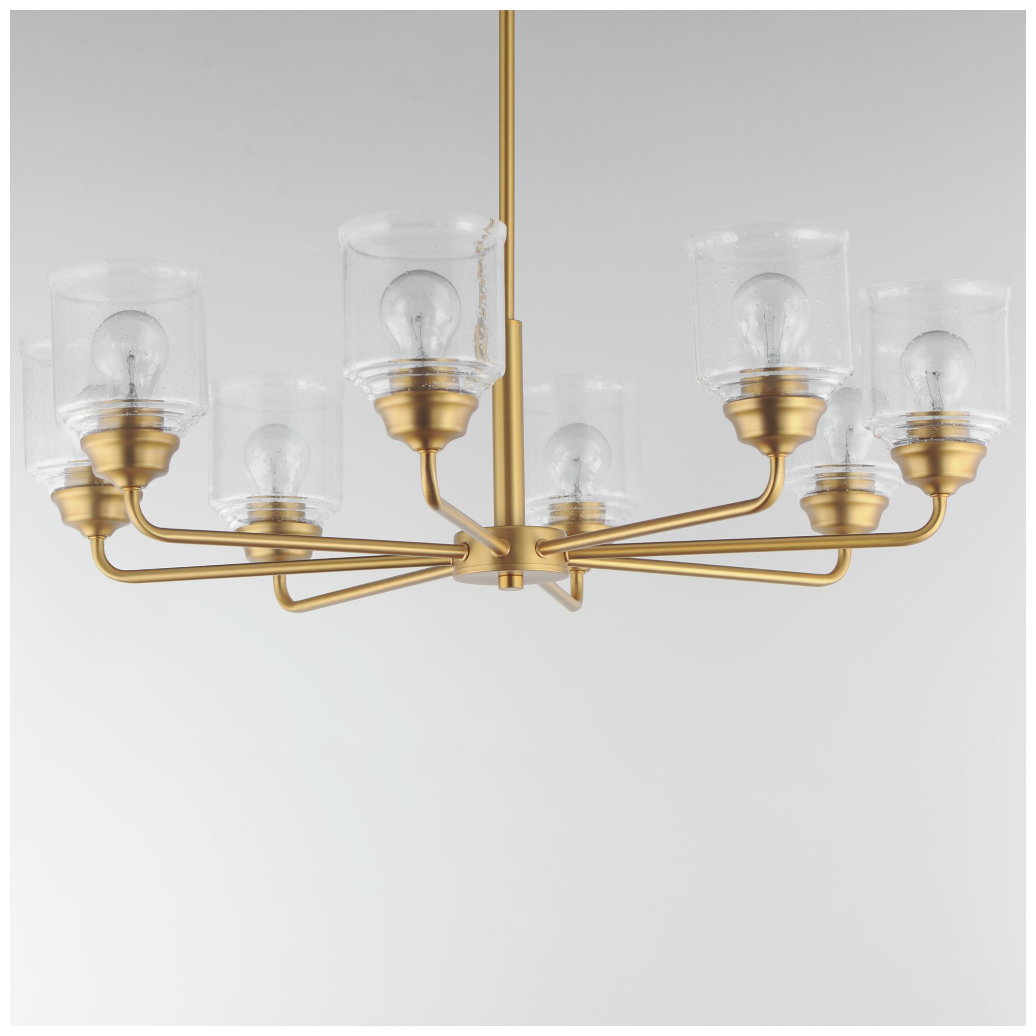 Thumbnail2 of Maxim Acadia 32" Wide Natural Aged Brass 8-Light Chandelier more views