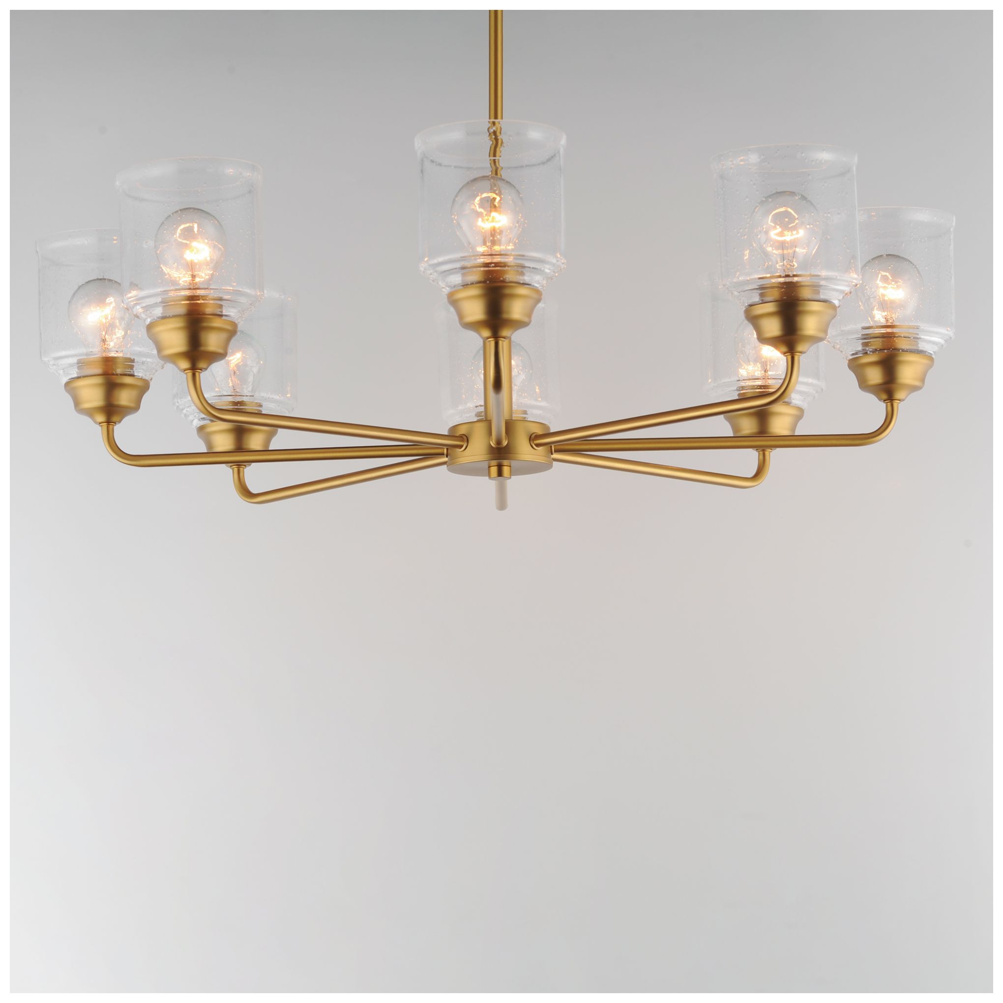 Thumbnail3 of Maxim Acadia 32" Wide Natural Aged Brass 8-Light Chandelier more views