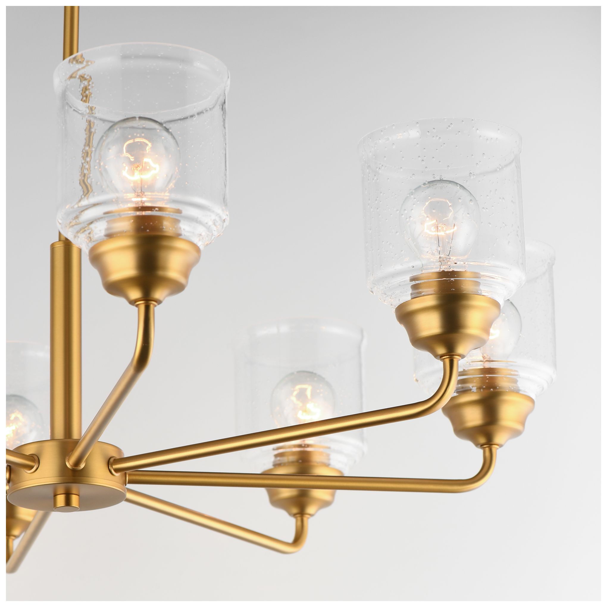 Thumbnail4 of Maxim Acadia 32" Wide Natural Aged Brass 8-Light Chandelier more views