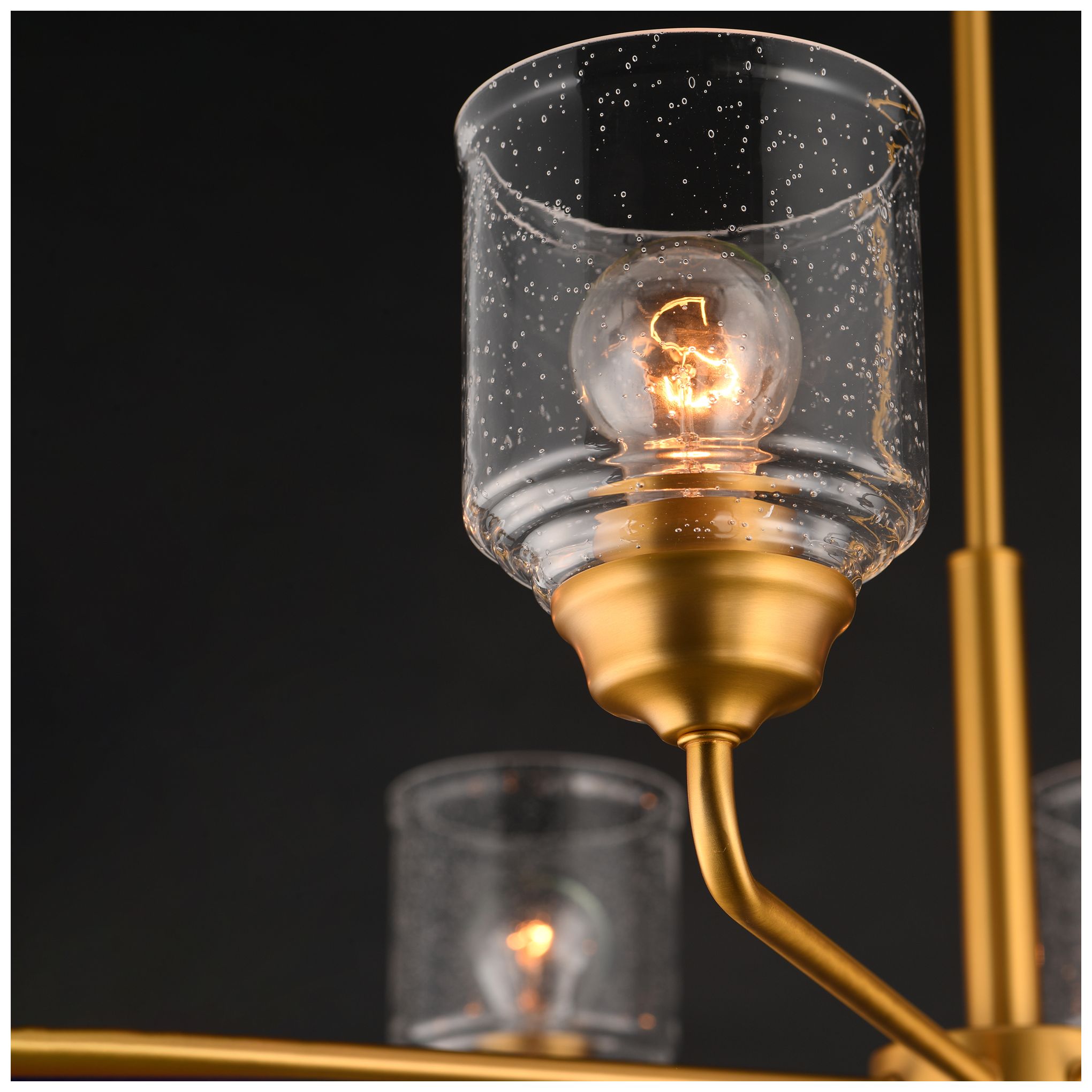 Maxim Acadia 32" Wide Natural Aged Brass 8-Light Chandelier