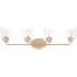 Maxim Acadia 35" Wide Heritage Brass 4-Light Bath Light