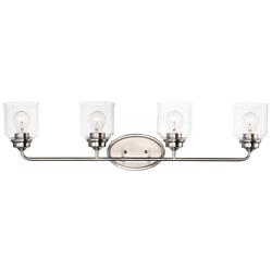 Maxim Acadia 35" Wide Satin Nickel 4-Light Bath Vanity