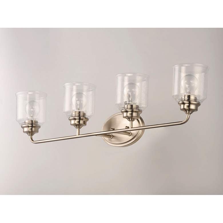 Image 2 Maxim Acadia 35" Wide Satin Nickel 4-Light Bath Vanity more views