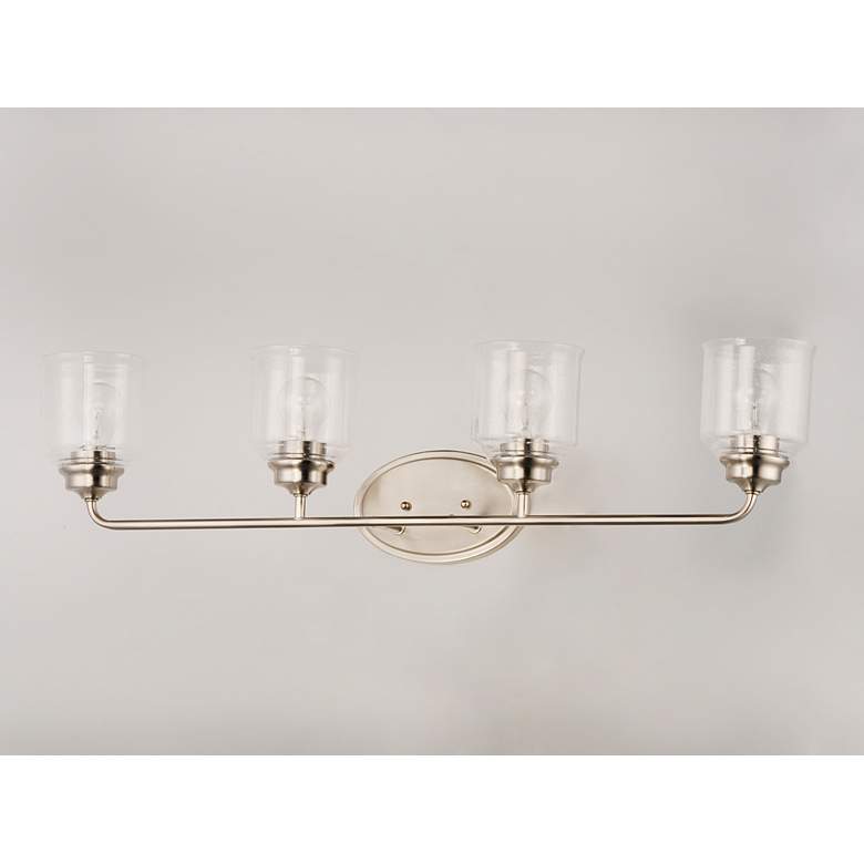 Image 3 Maxim Acadia 35" Wide Satin Nickel 4-Light Bath Vanity more views