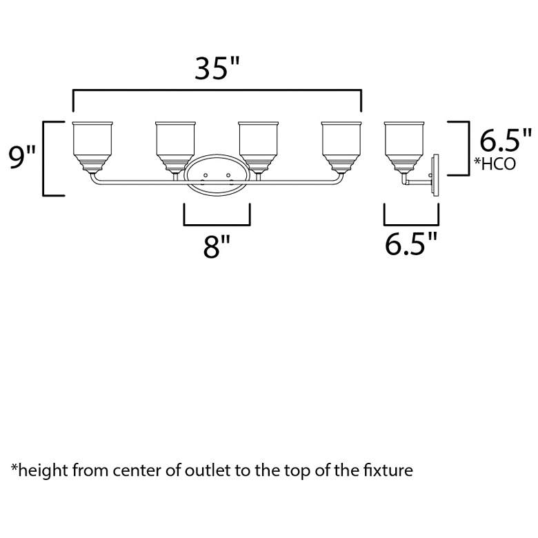 Image 5 Maxim Acadia 35" Wide Satin Nickel 4-Light Bath Vanity more views