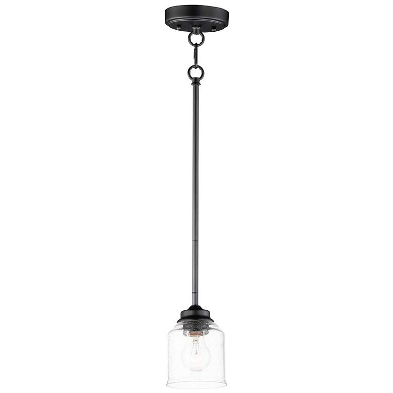 Image 1 Maxim Acadia 4.75" Wide Black Mini Pendant Light