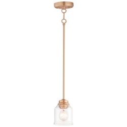 Maxim Acadia 4.75" Wide Heritage Brass 1-Light Pendant