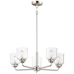 Maxim Acadia 5-Light 26" Wide Satin Nickel Chandelier