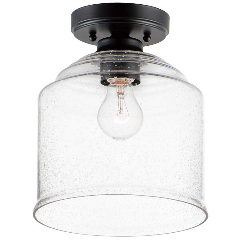 Image 1 Maxim Acadia 8 3/4" Wide Black Ceiling Light