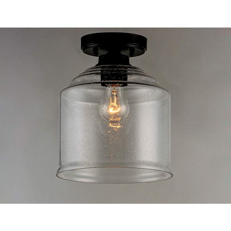 Image 2 Maxim Acadia 8 3/4" Wide Black Ceiling Light more views