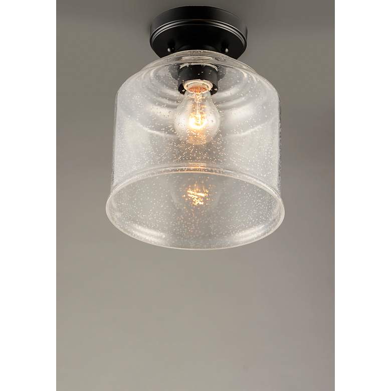 Image 4 Maxim Acadia 8 3/4" Wide Black Ceiling Light more views