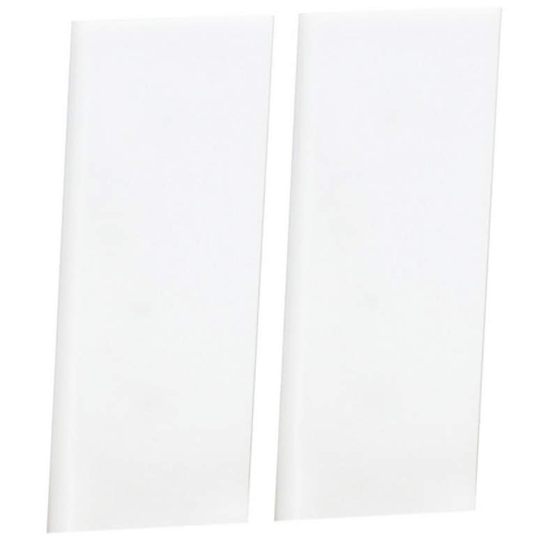 Image 1 Maxim Address White Half Blank Square Tiles Set of 2