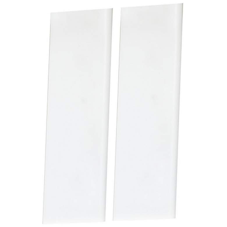 Image 1 Maxim Address White Half Blank Tiles Set of 2