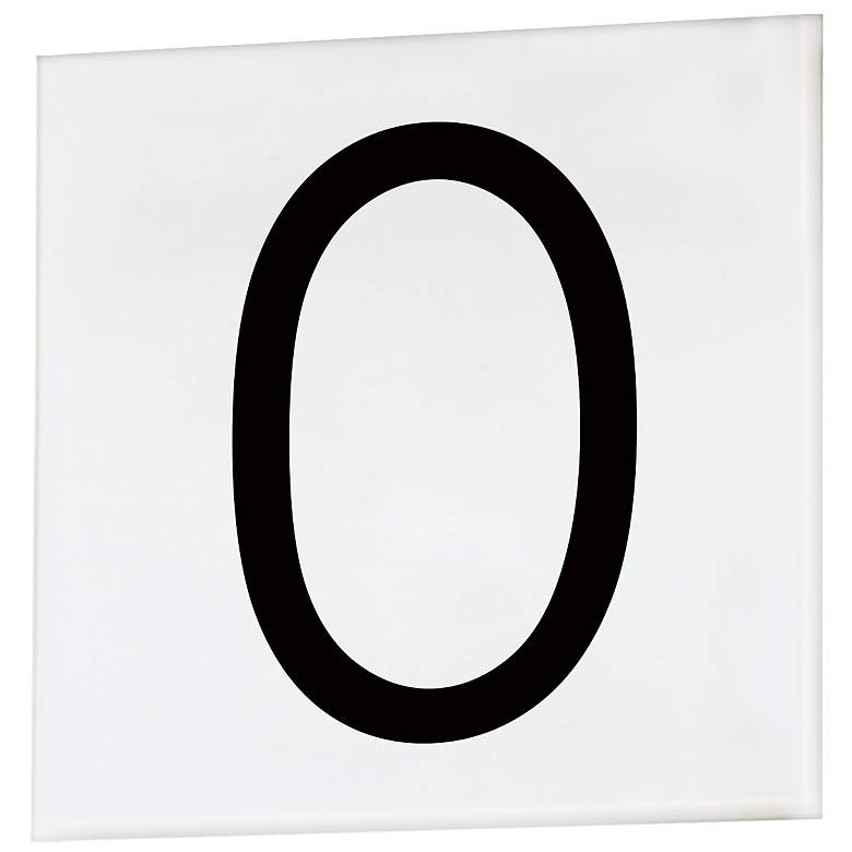 Image 1 Maxim Address White Square Sans Serif Font House Number 0