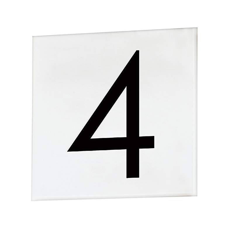 Image 1 Maxim Address White Square Sans Serif Font House Number 4