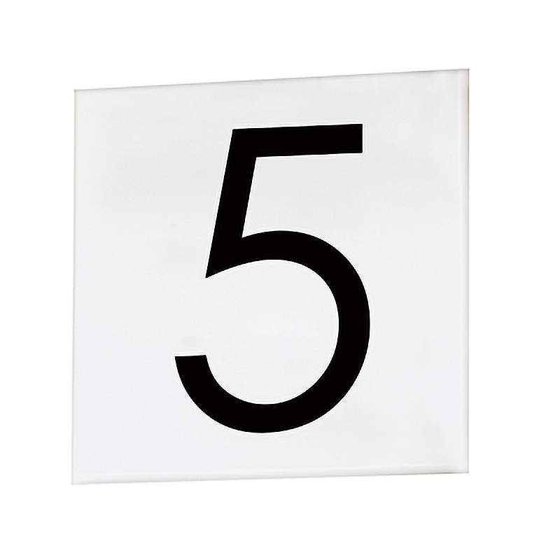 Image 1 Maxim Address White Square Sans Serif Font House Number 5