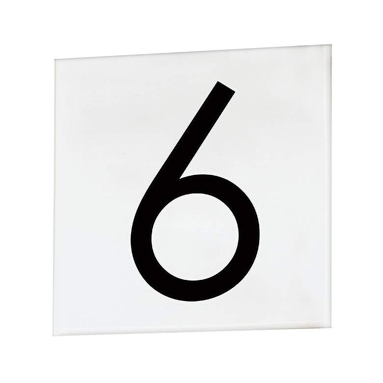 Image 1 Maxim Address White Square Sans Serif Font House Number 6