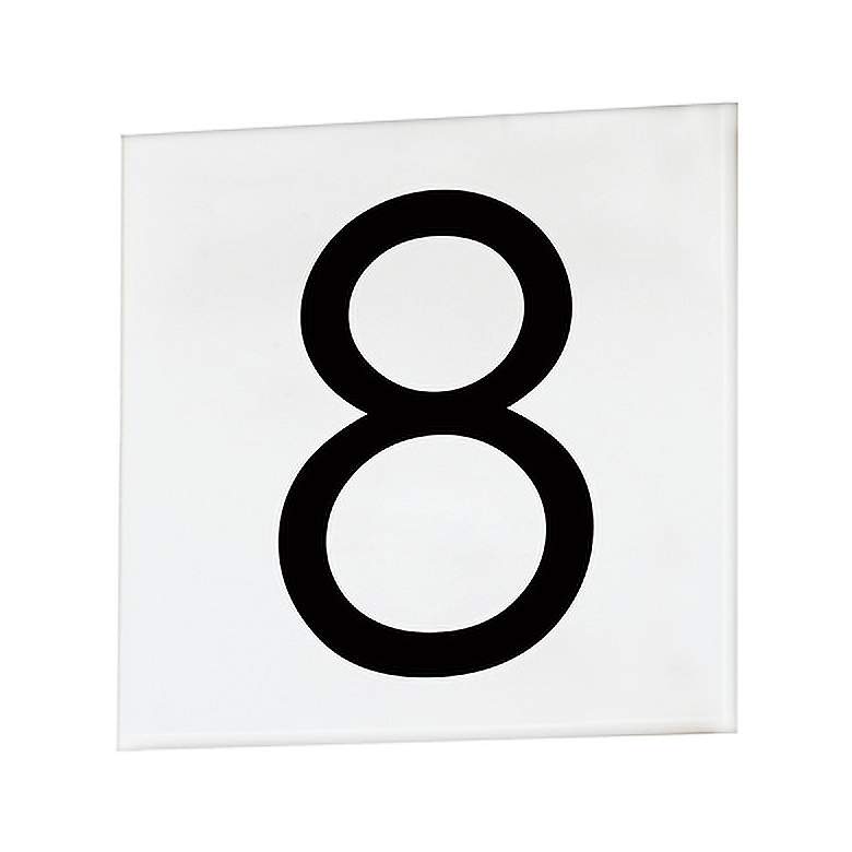 Image 1 Maxim Address White Square Sans Serif Font House Number 8