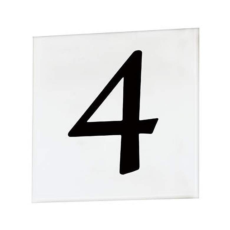 Image 1 Maxim Address White Square Serif Font House Number 4