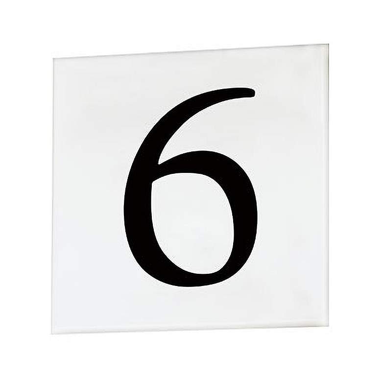 Image 1 Maxim Address White Square Serif Font House Number 6