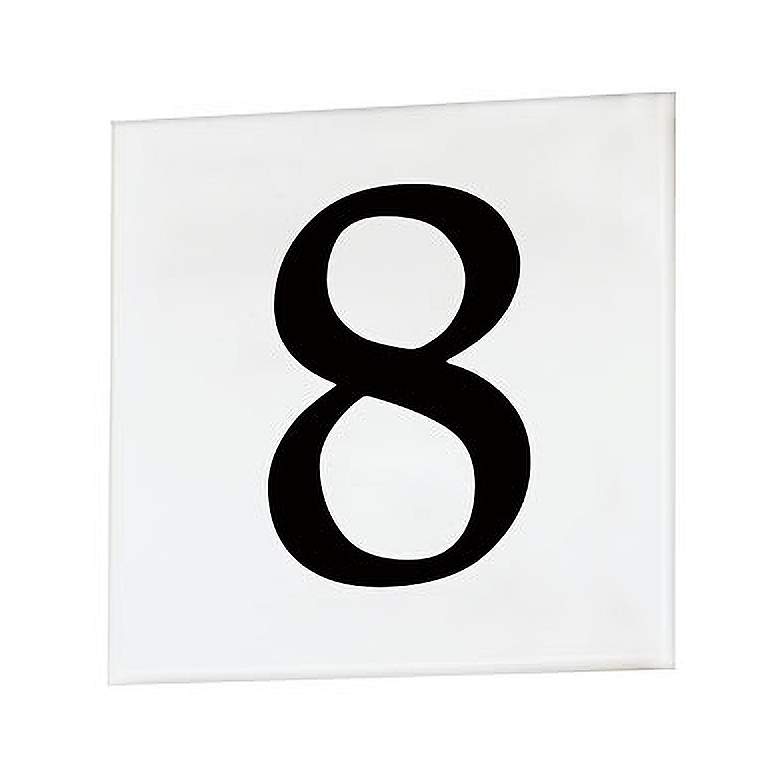 Image 1 Maxim Address White Square Serif Font House Number 8