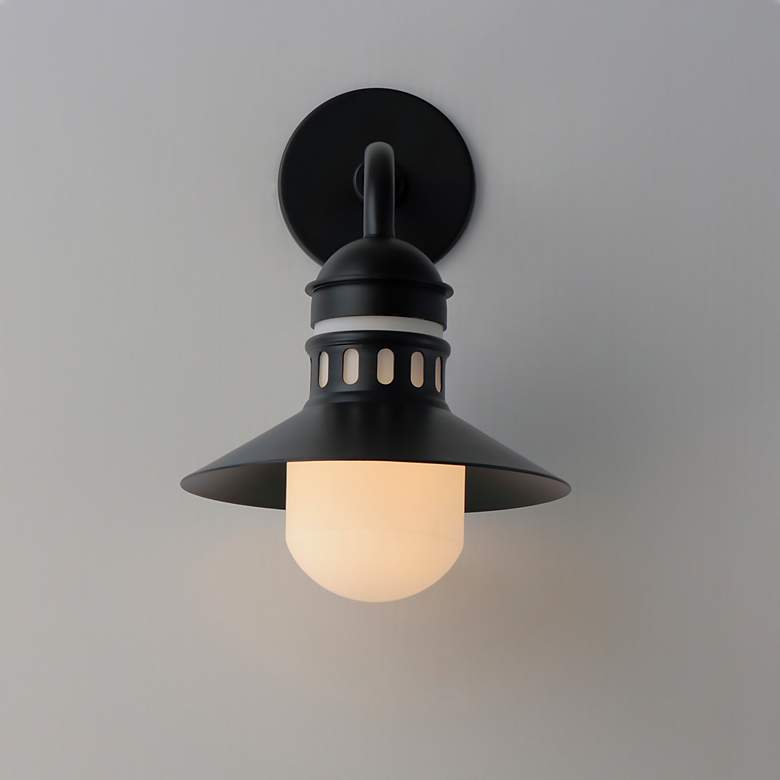Image 3 Maxim Admiralty 14 1/2" High Black Outdoor Wall Light more views