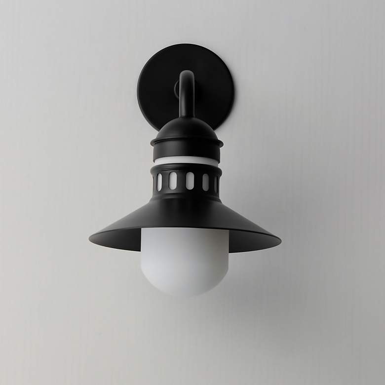 Image 4 Maxim Admiralty 14 1/2" High Black Outdoor Wall Light more views