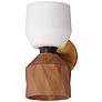 1_Maxim Akimbo 12" High Dark Bronze/Antique Brass 2-Light Wall Sconce