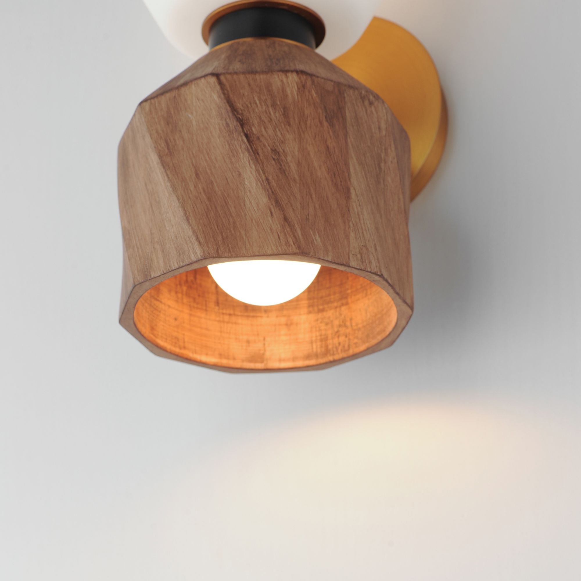 Image 5 Maxim Akimbo 12" High Dark Bronze/Antique Brass 2-Light Wall Sconce more views