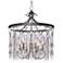 Maxim Alessandra 24" Wide Silver Mist 6-Light Chandelier