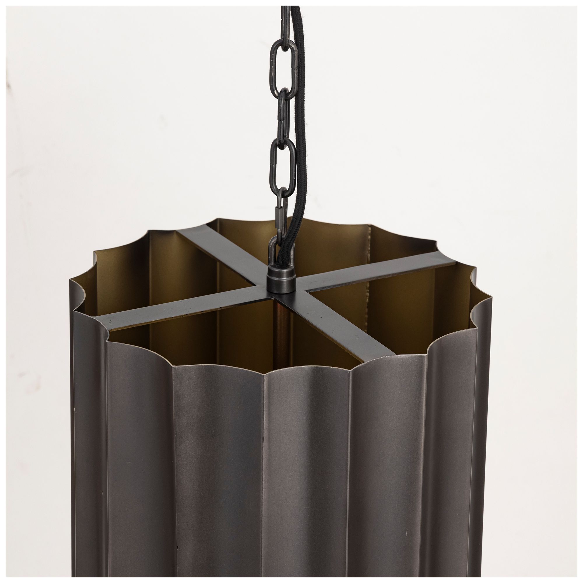 Image 5 Maxim Allegra 12" Wide Gunmetal/Gold Small 1-Light Pendant more views