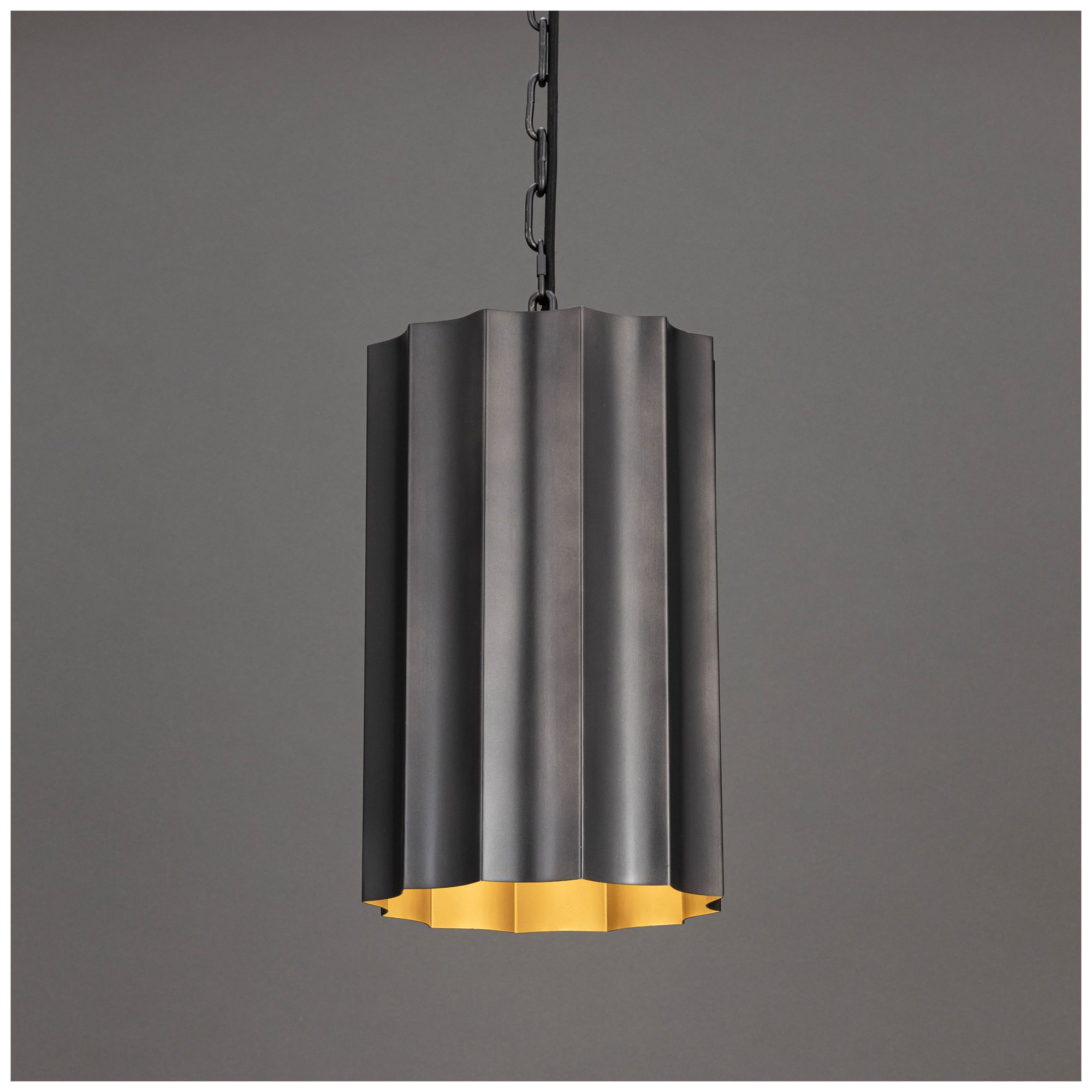 Image 4 Maxim Allegra 9" Wide Gunmetal/Gold 1-Light Mini Pendant more views