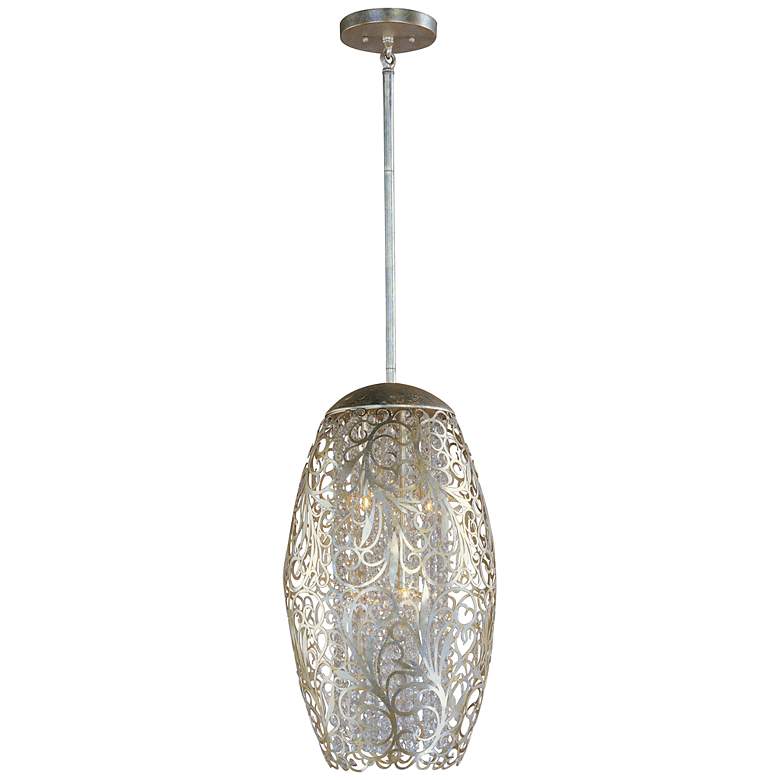 Image 2 Maxim Arabesque 13" Wide Golden Silver Pendant Light