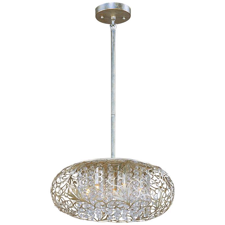 Image 3 Maxim Arabesque 18" Wide Golden Silver Pendant Light