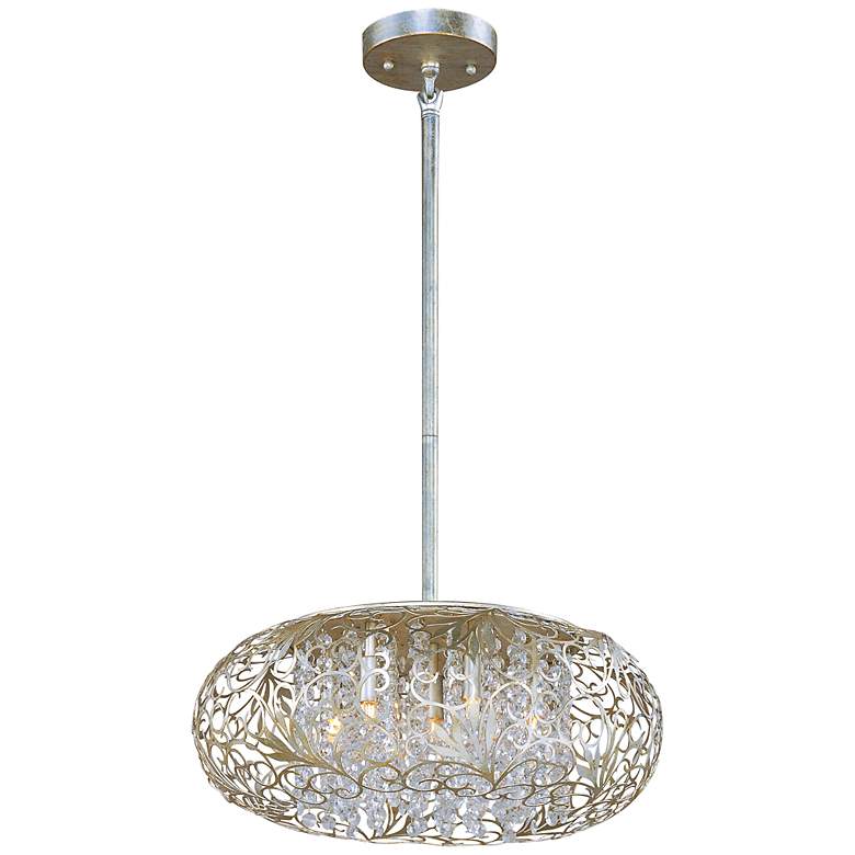 Image 3 Maxim Arabesque 18 inch Wide Golden Silver Pendant Light