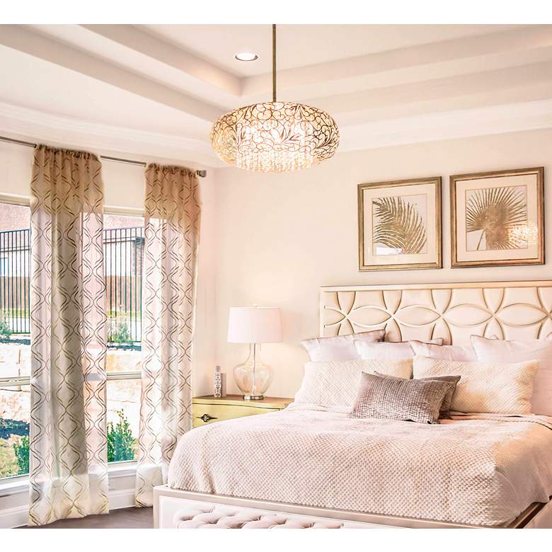 Image 4 Maxim Arabesque 24" Wide Golden Silver Pendant Light more views