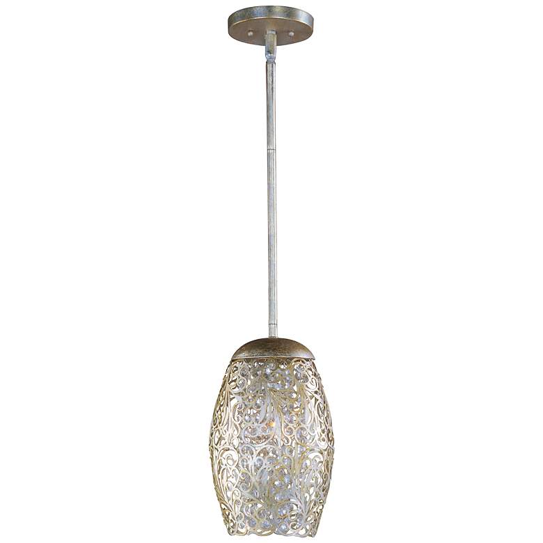 Image 3 Maxim Arabesque 6 1/2" Wide Golden Silver Mini Pendant