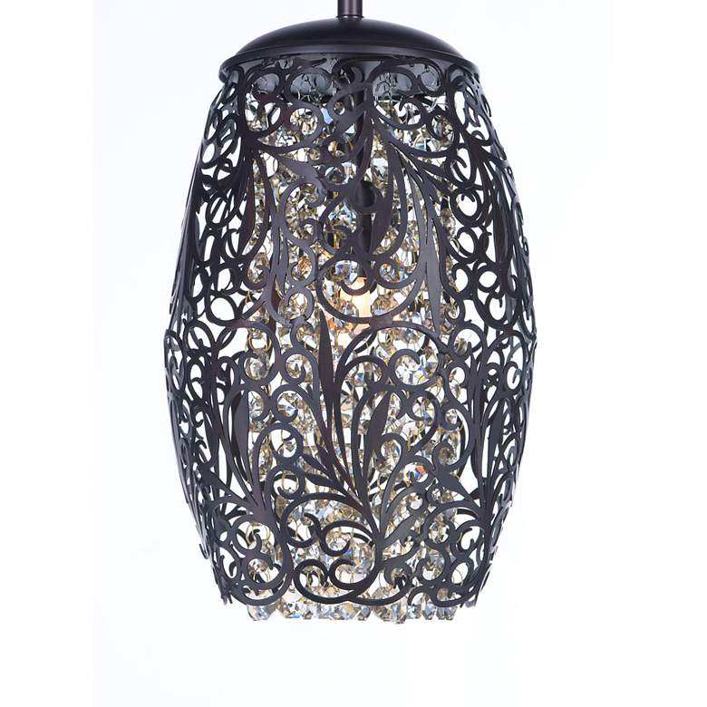 Image 4 Maxim Arabesque 6 1/2" Wide Golden Silver Mini Pendant more views