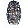 4_Maxim Arabesque 6 1/2" Wide Golden Silver Mini Pendant more views