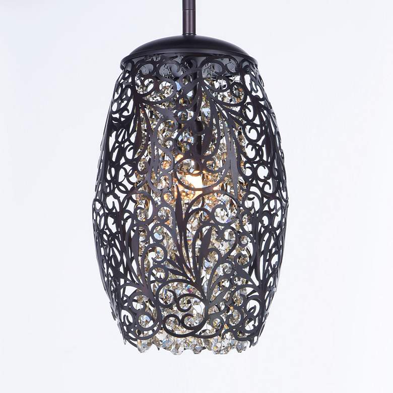 Image 3 Maxim Arabesque 6 1/2" Wide Oil Rubbed Bronze Mini Pendant more views