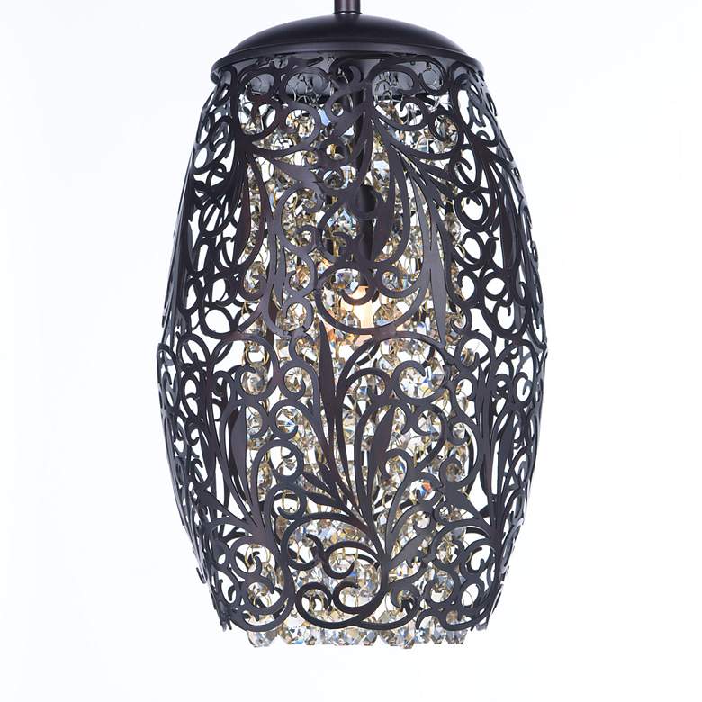 Image 4 Maxim Arabesque 6 1/2" Wide Oil Rubbed Bronze Mini Pendant more views