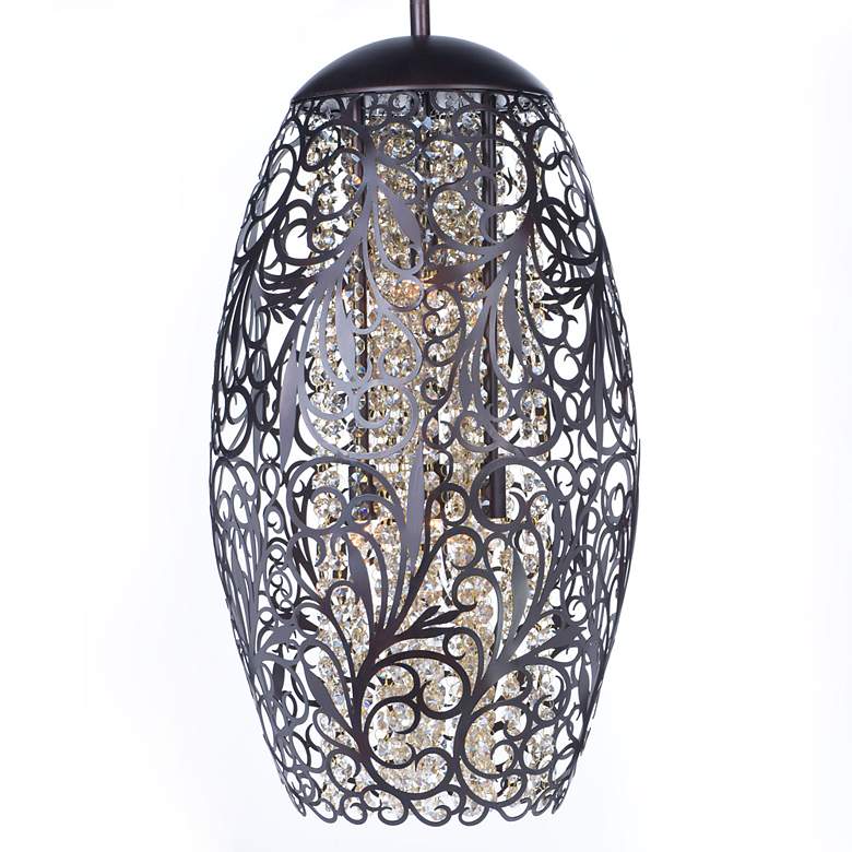 Image 5 Maxim Arabesque 6 1/2" Wide Oil Rubbed Bronze Mini Pendant more views