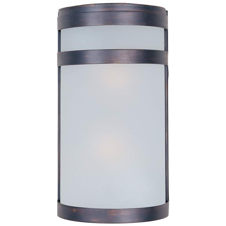 Image 1 Maxim Arc-2 6.5" Wide Oil Rubbed Bronze Outdoor Wall Light