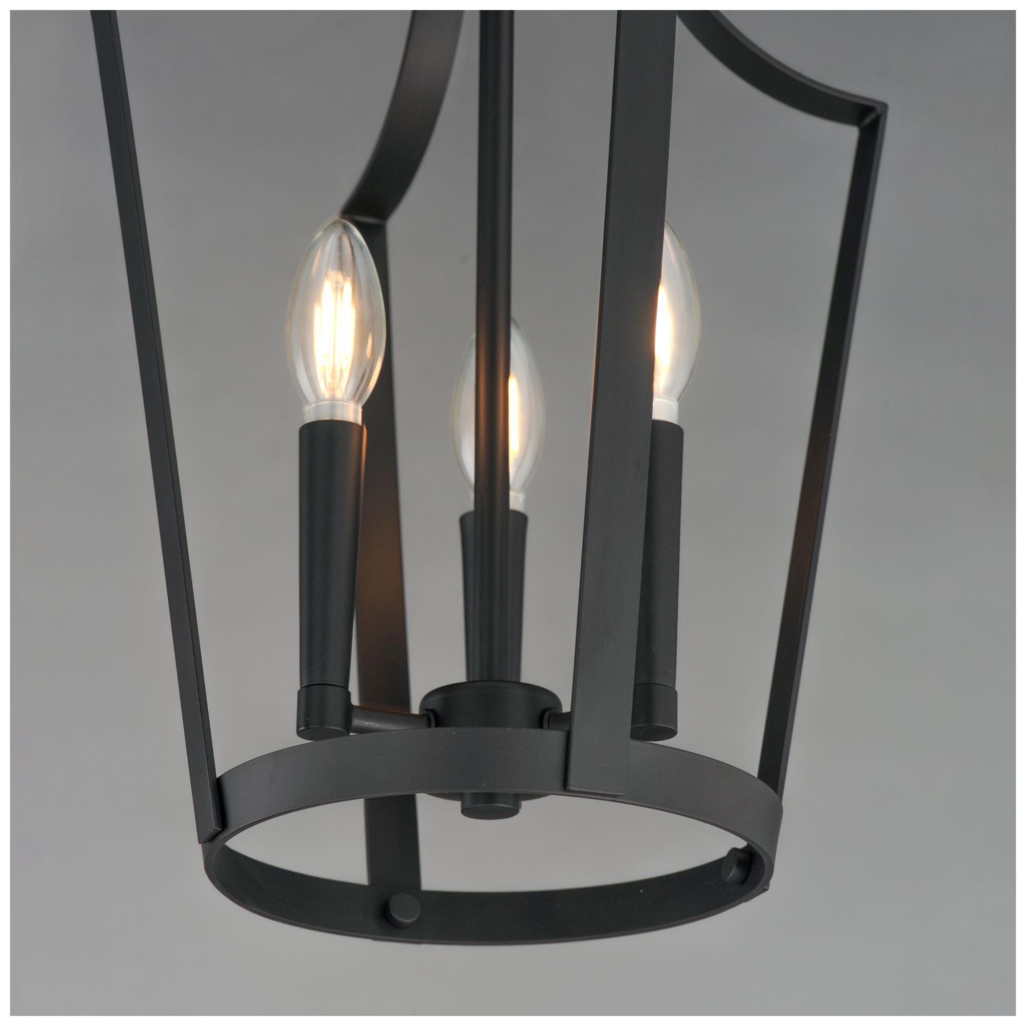 Image 4 Maxim Arden 12" Wide Black 3-Light Pendant more views