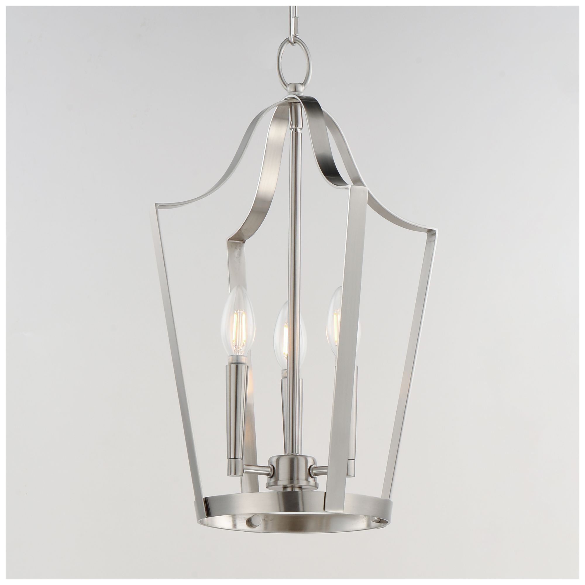 Image 3 Maxim Arden 12" Wide Satin Nickel 3-Light Pendant more views