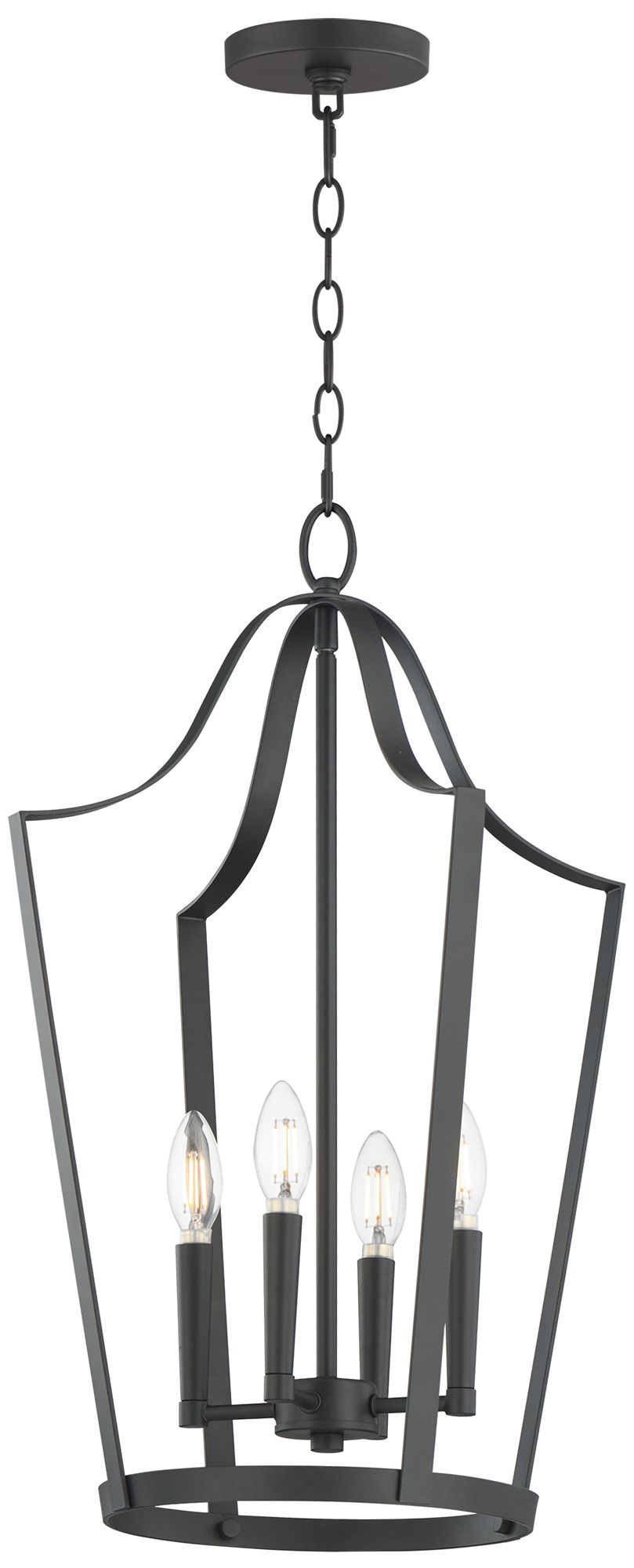 Image 2 Maxim Arden 16" Wide Black 4-Light Pendant