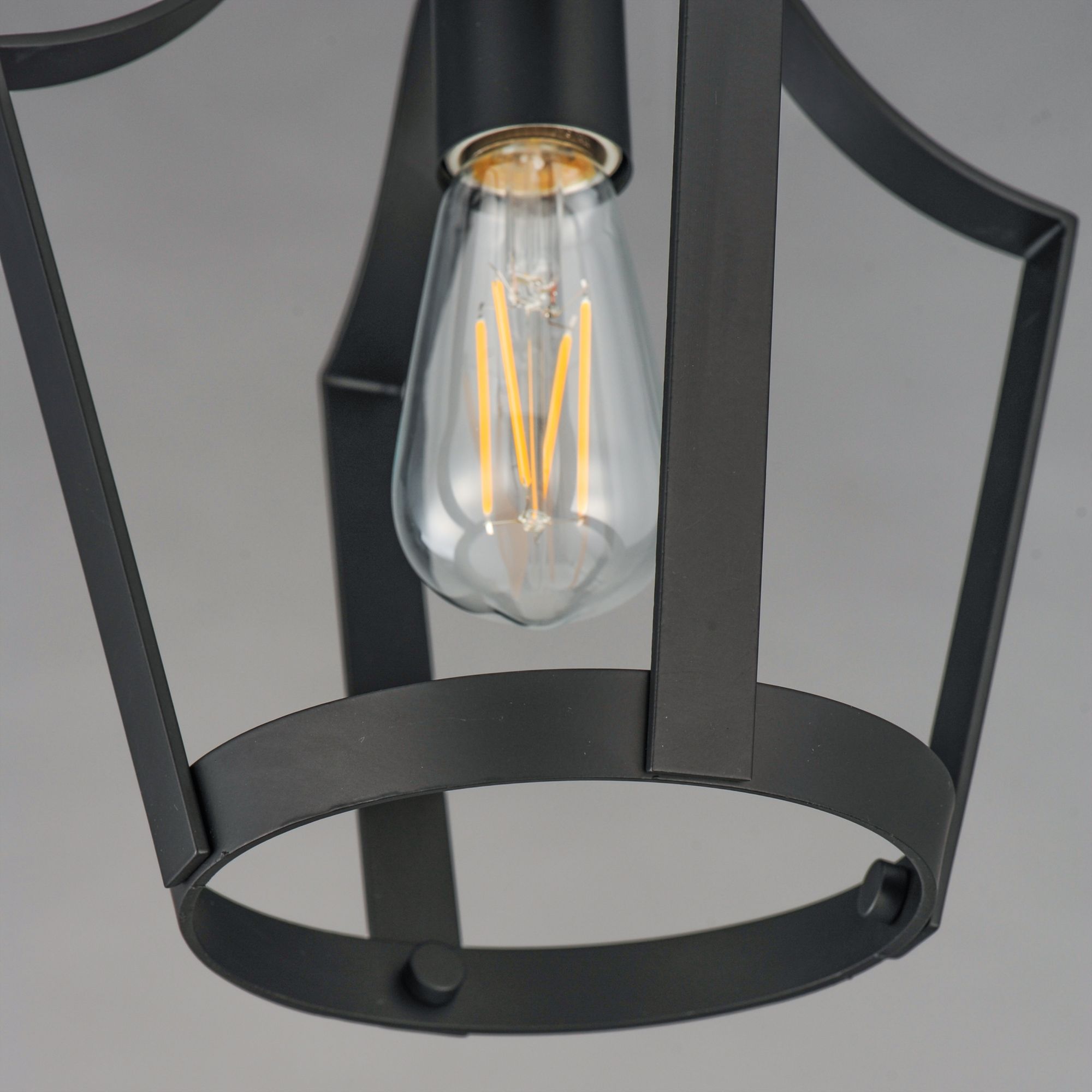 Image 6 Maxim Arden 9 1/2" Wide Black Single Pendant/Semi Flush more views