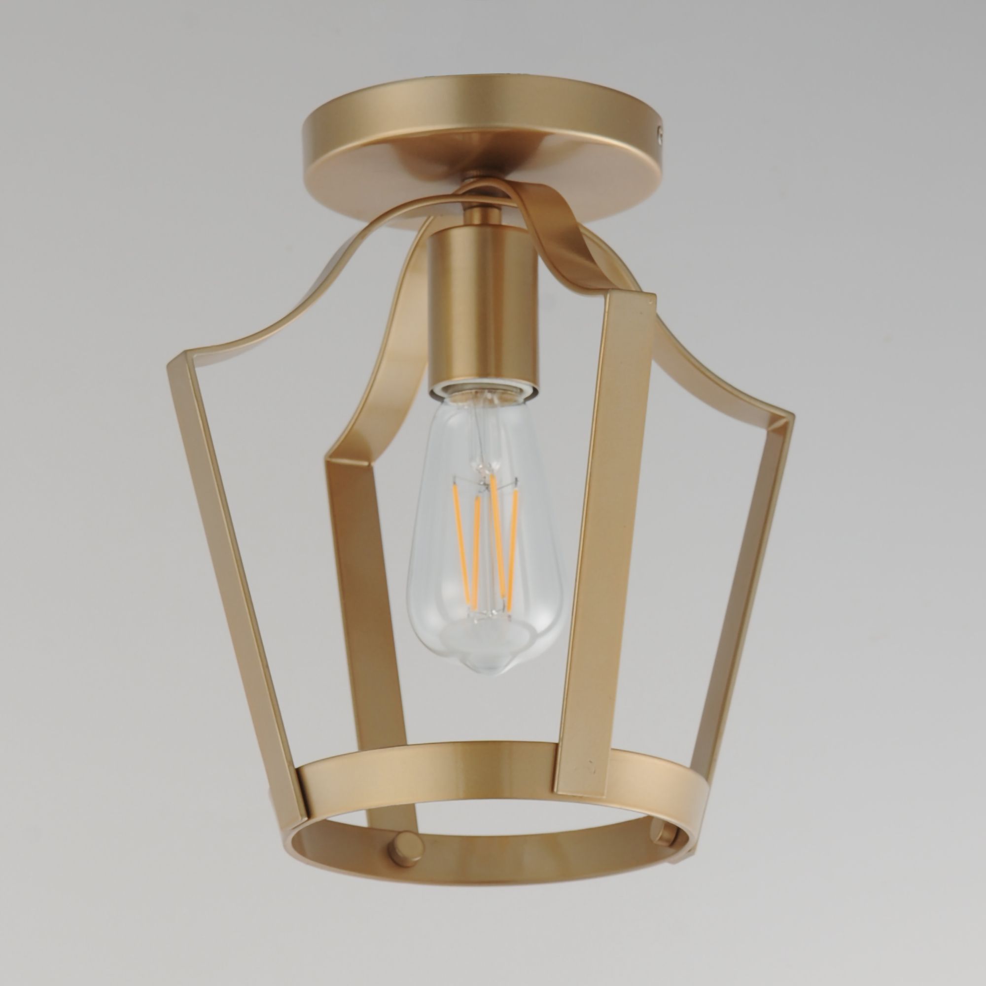 Image 5 Maxim Arden 9 1/2" Wide Natural Aged Brass Single Pendant/Semi Flush more views