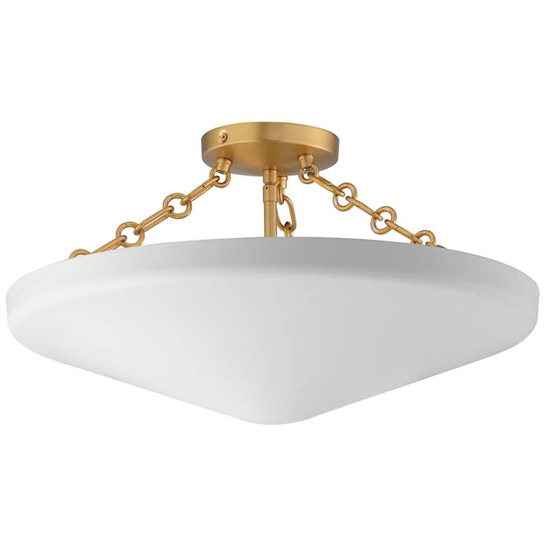Image 1 Maxim Artemis 19 3/4" Wide Natural Aged Brass Ceiling Light